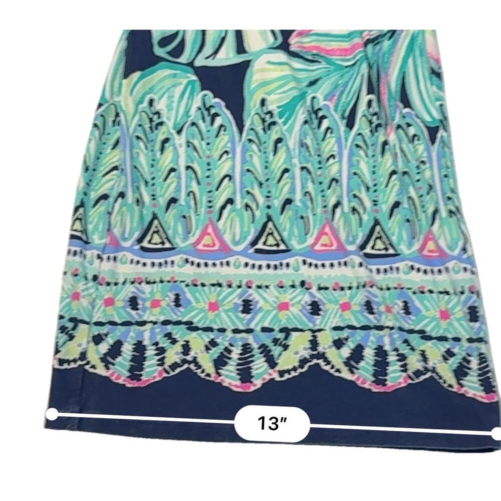 Lilly Pulitzer Weslee Palazzo Wide Leg Pant XS‎ High Tide Bohemian Cottagecore - Picture 9 of 11